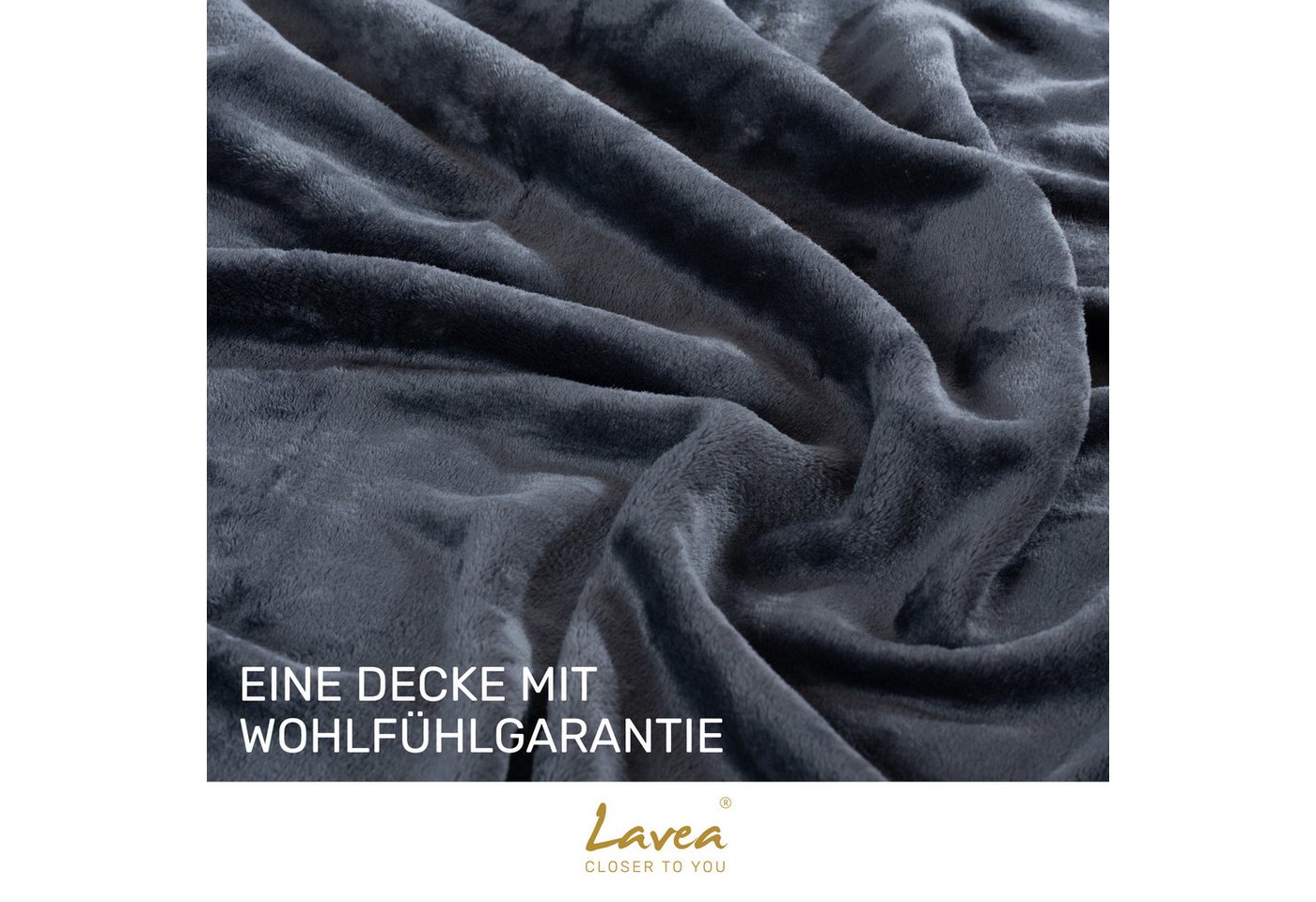 Wohndecke Kuscheldecke, Fleecedecke, Wolldecke flauschig und weich, Lavea, Sofadecke, Atmungsaktiv & Hautfreundlich, Decke – Bild 5 von 5