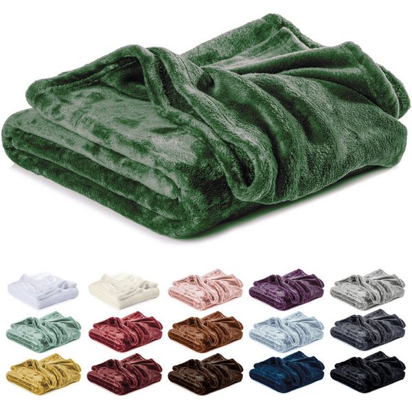 Wohndecke Kuscheldecke, Fleecedecke, Wolldecke flauschig und weich, Lavea, Sofadecke, Atmungsaktiv & Hautfreundlich, Decke
