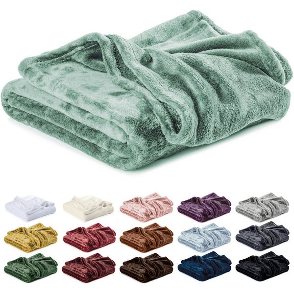 Wohndecke Kuscheldecke, Fleecedecke, Wolldecke flauschig und weich, Lavea, Sofadecke, Atmungsaktiv & Hautfreundlich, Decke