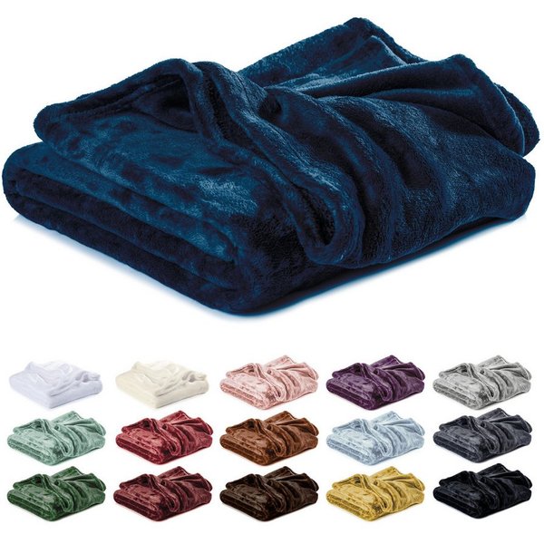 Wohndecke Kuscheldecke, Fleecedecke, Wolldecke flauschig und weich, Lavea, Sofadecke, Atmungsaktiv & Hautfreundlich, Decke