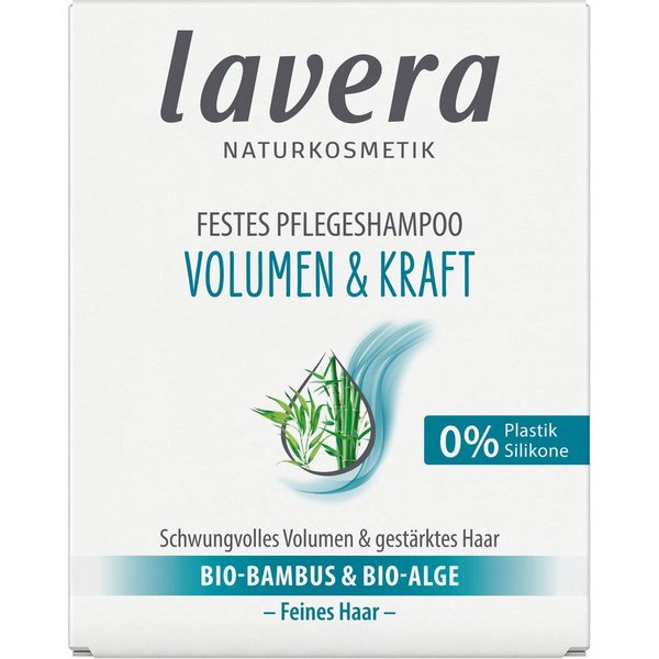 lavera Festes Bio-Pflegeshampoo "Volumen & Kraft", 50 g