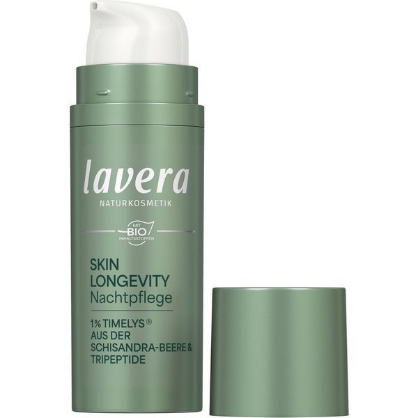 lavera Nachtpflege "Skin Longevity" TIMELYS® & Peptid-Komplex, 50 ml