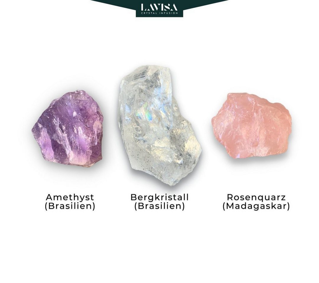 LAVISA Edelstein echte Edelsteine, Kristalle, Wassersteine, Mineralien Natursteine, Edelstein Wasserstein Kristall Naturstein – Bild 4 von 5