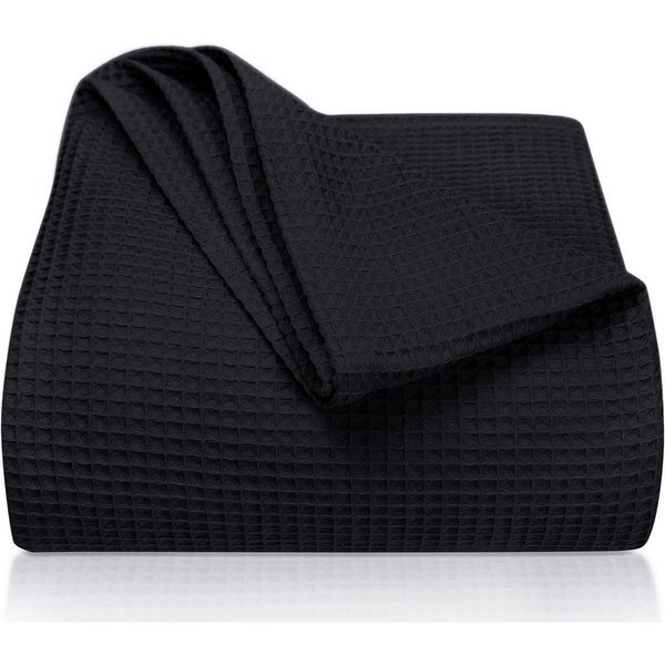 Laynenburg Tagesdecke Waffelpique aus 100% Baumwolle – Baumwolldecke, Kuscheldecke, Wohndecke als Sommerdecke, Bett-Überwurf, Couch-Überwurf, Sofa-Decke