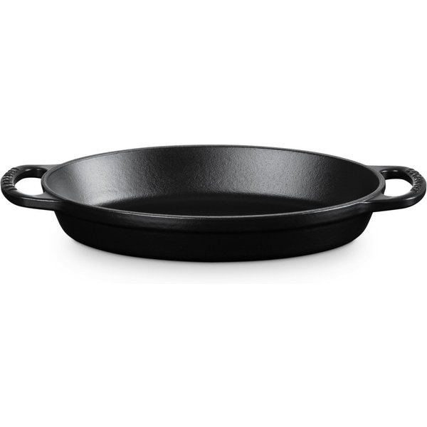 LE CREUSET Backform Backform Signature oval schwarz matt 24cm