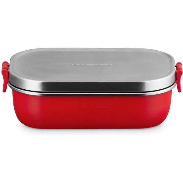 LE CREUSET Lunchbox On The Go Lunchbox kirschrot 900ml, Edelstahl