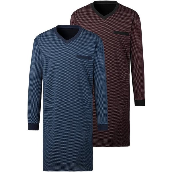 le jogger® Nachthemd (2-tlg) in bequemer Weite