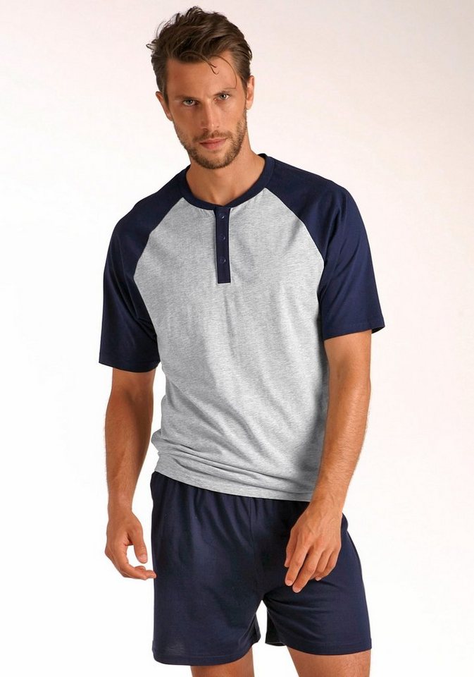 le jogger® Pyjama (Packung, 4 tlg., 2 Stück) in kurzer Form, mit Raglanärmeln – Bild 2 von 5