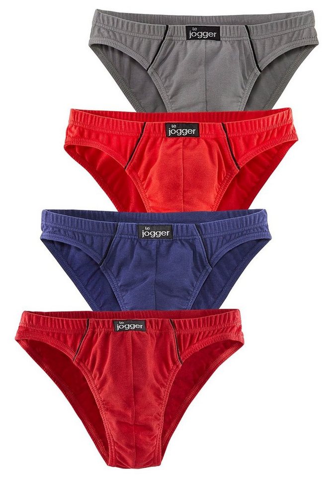 le jogger® Slip Minislip (Packung, 4-St), knappe Form, schöne Farben mit kontrastfarbenen Pipings – Bild 2 von 4