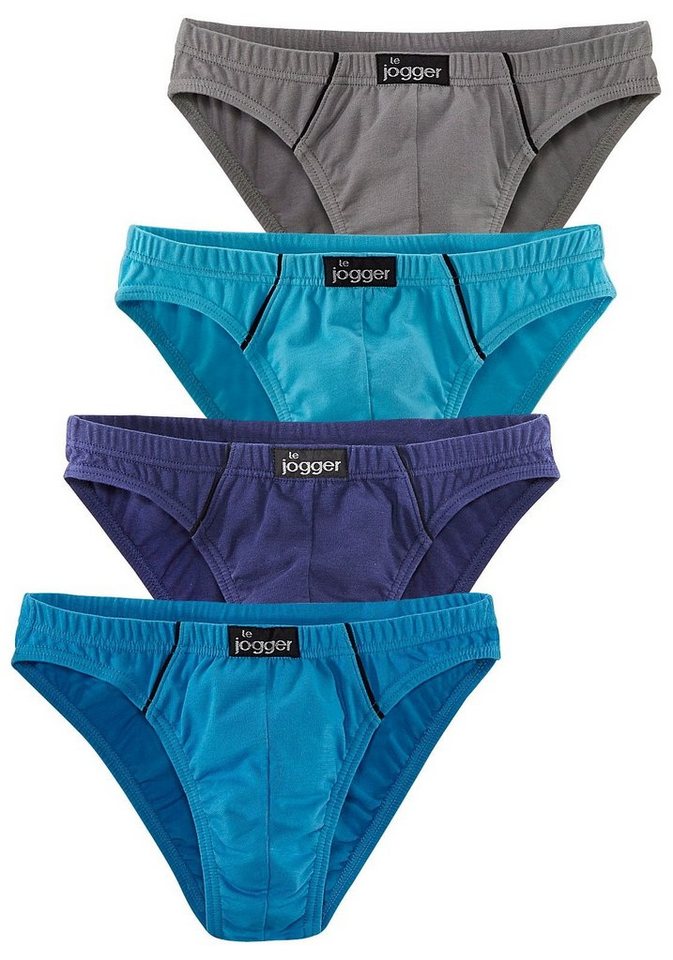 le jogger® Slip Minislip (Packung, 4-St), knappe Form, schöne Farben mit kontrastfarbenen Pipings – Bild 2 von 4