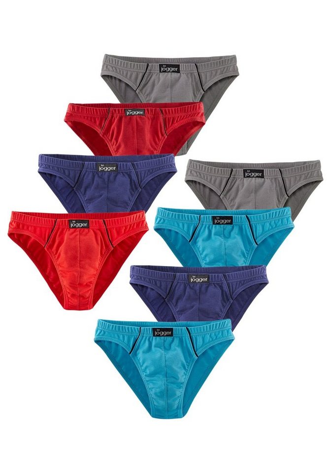 le jogger® Slip Minislip (Packung, 8-St), knappe Form, schöne Farben mit kontrastfarbenen Pipings – Bild 2 von 4