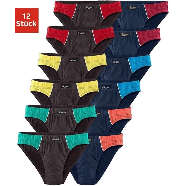 le jogger® Slip (Packung, 12-St) mit Farbhighlights