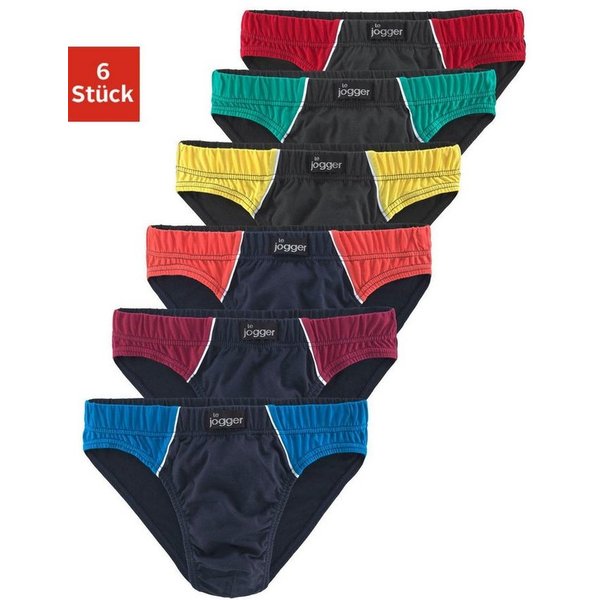 le jogger® Slip (Packung, 6-St) mit kontrastfarbenen Highlights