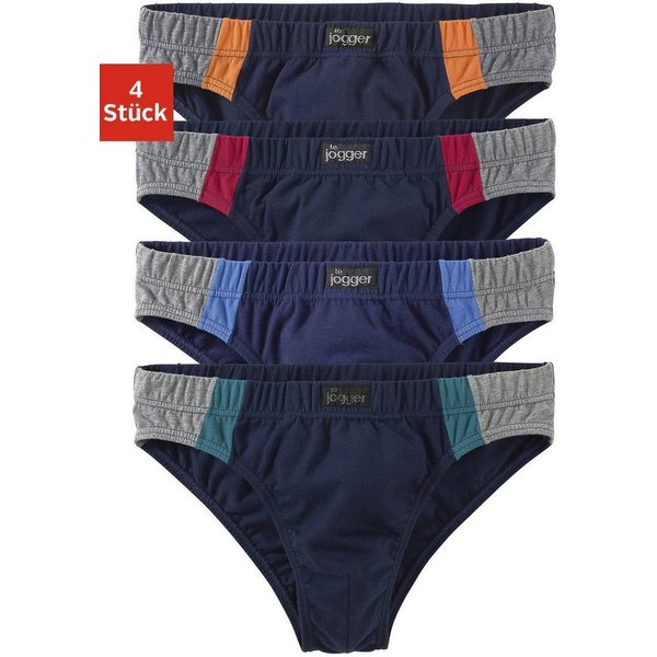 le jogger® Slip (Packung, 4-St) optimale Passform durch Baumwoll-Stretch