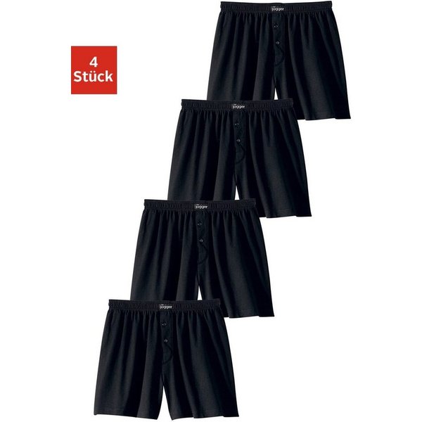 le jogger® Weiter Boxer (Packung, 4-St) aus angenehm weicher Baumwoll-Qualität