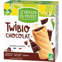 LE MOULIN DU PIVERT Bio-Keksriegel „Twibio“ mit Schokoladenfüllung, 150 g