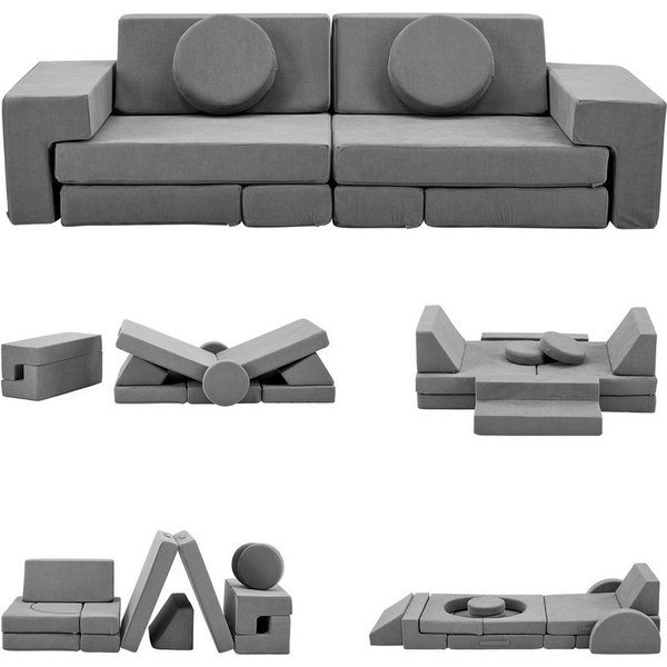 LEADZM Kindersofa Kindersofa Spielsofa, Schaumstoff Stapelsteine für Kinder, Kindercouch