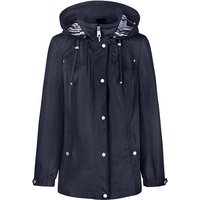 LEBEK Lebek Damen Jacke mit Kapuze, Größe 44 in Blau