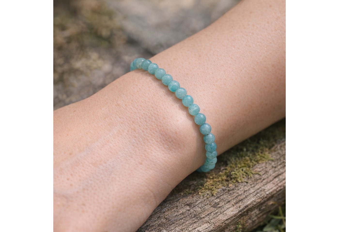 Lebensquelle Plus Armband Amazonit Kugelarmband, 6 mm – Bild 2 von 5