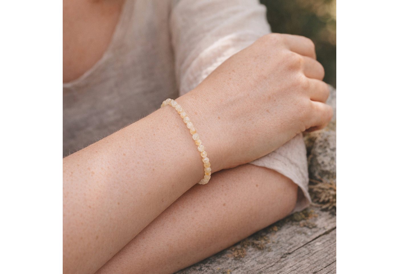 Lebensquelle Plus Armband Citrin, facettiertes Armband, 4 mm – Bild 2 von 5