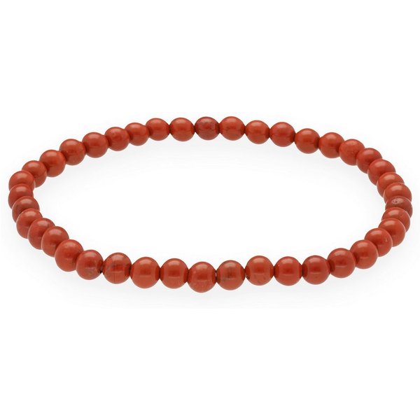 Lebensquelle Plus Armband Jaspis, rot Mini-Kugelarmband, 4 mm