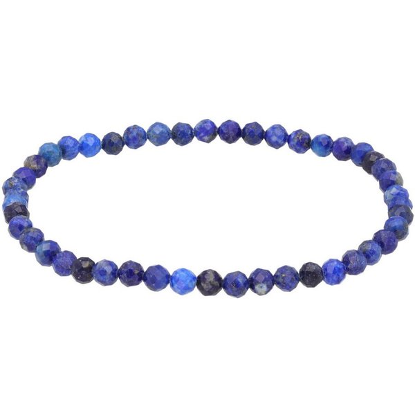 Lebensquelle Plus Armband Lapislazuli, facettiertes Armband, 4 mm