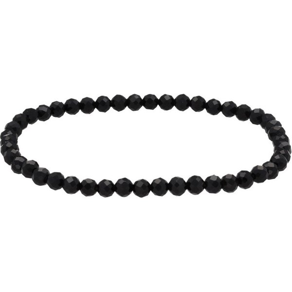 Lebensquelle Plus Armband Onyx, facettiertes Armband, 4 mm