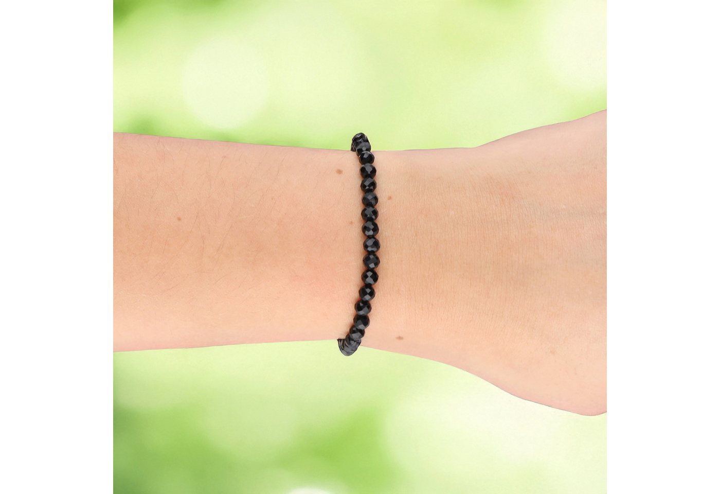 Lebensquelle Plus Armband Onyx, facettiertes Armband, 4 mm – Bild 2 von 3