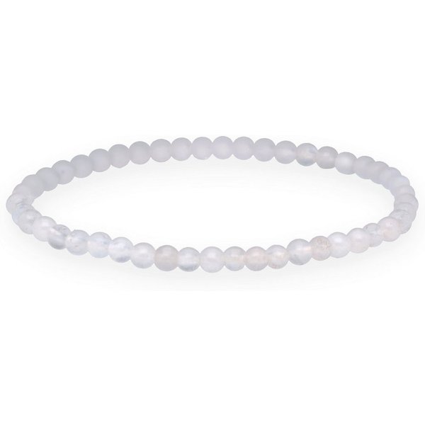 Lebensquelle Plus Armband Regenbogen-Mondstein Mini-Kugelarmband, 4 mm