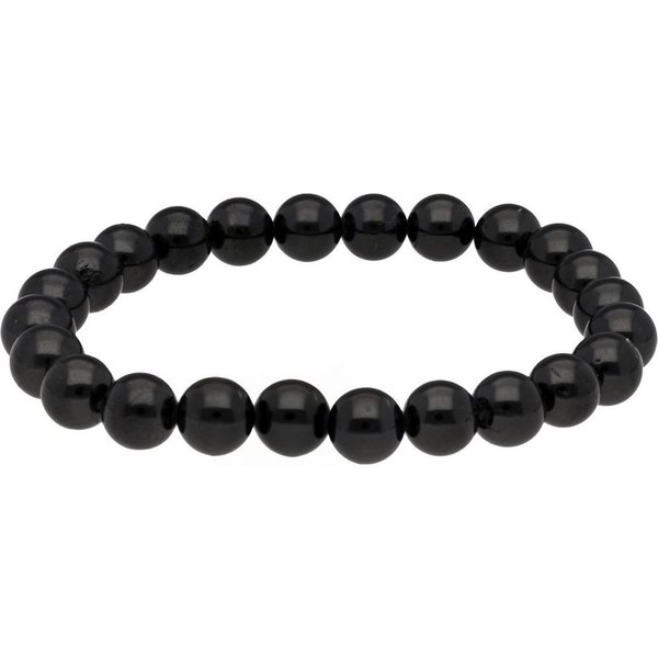Lebensquelle Plus Armband Turmalin, schwarz (Schörl) Kugelarmband, 8 mm