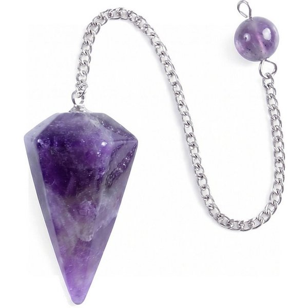 Lebensquelle Plus Edelstein Amethyst Pendel, geschliffen facettiert