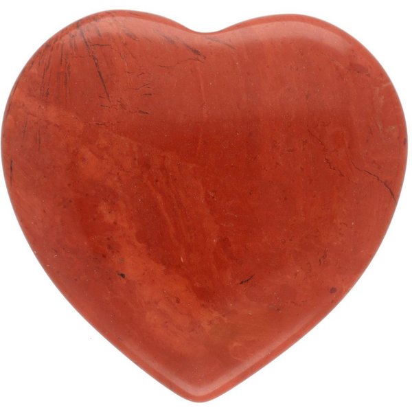 Lebensquelle Plus Edelstein Jaspis, rot Herz, Handschmeichler 2x2 cm