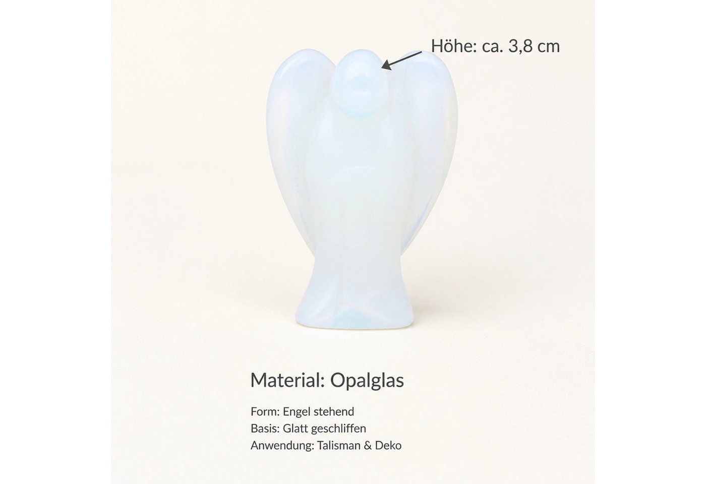 Lebensquelle Plus Edelstein Opalglas Engel – Bild 3 von 4