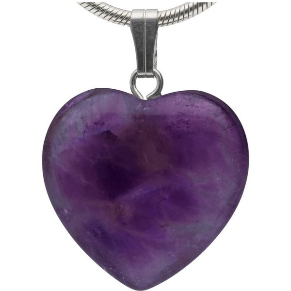 Lebensquelle Plus Kettenanhänger Amethyst, Herzanhänger