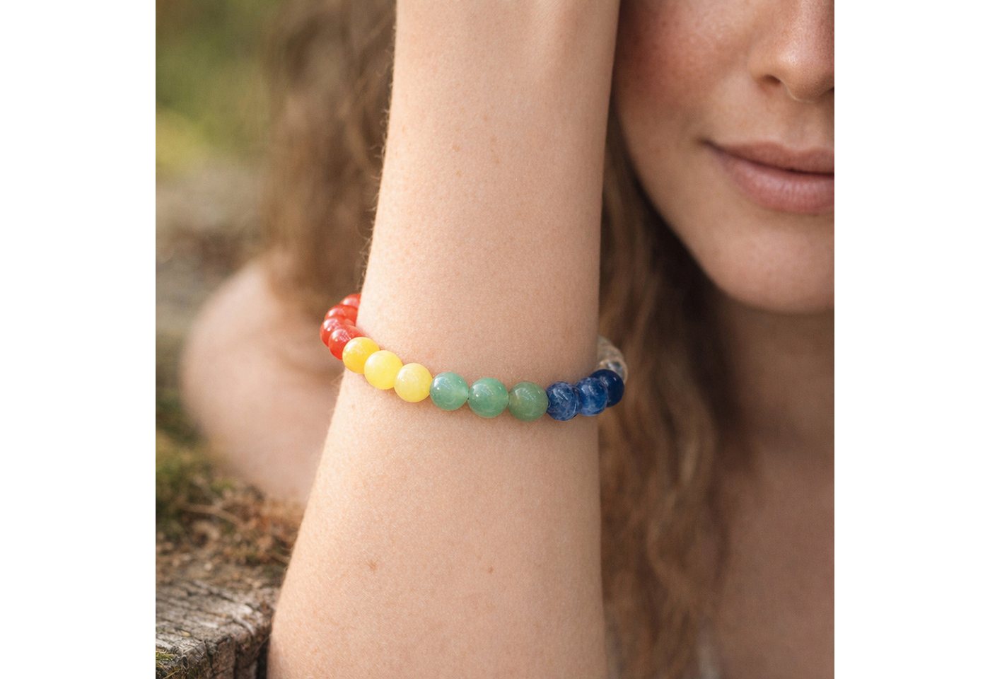 Lebensquelle Plus Klangchakra Set Chakra Kugelarmband, 8 mm – Bild 2 von 5