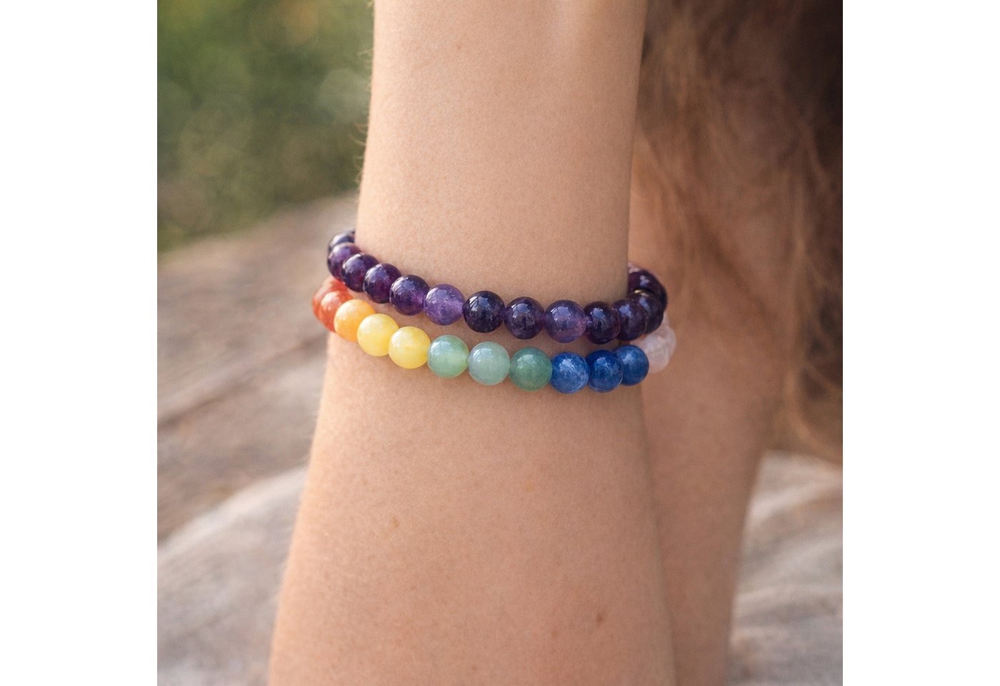 Lebensquelle Plus Klangchakra Set Chakra Kugelarmband, 8 mm – Bild 3 von 5