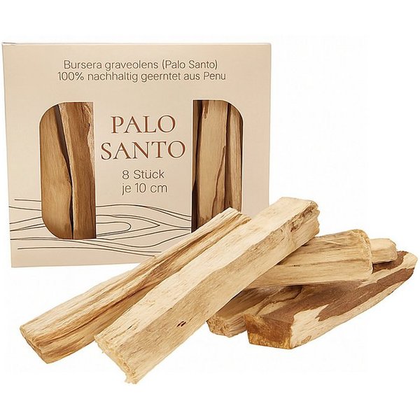 Lebensquelle Plus Räucherstäbchen-Halter Palo Santo 8 Sticks je 10 cm, Räucherset