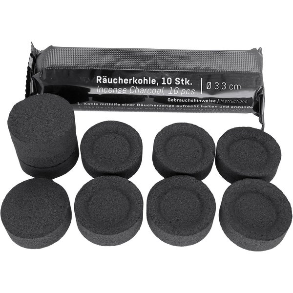 Lebensquelle Plus Räucherstäbchen-Halter Selbstzündende Räucherkohle Ø 33 mm, 10 Stück - 1 Rolle