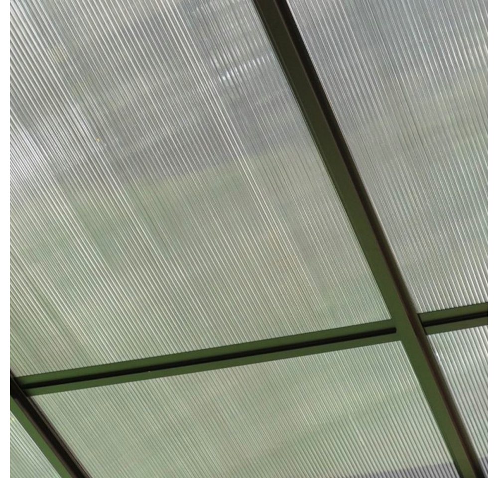 Leco Pavillon-Ersatzdach Dachplatten-Set grau-transparent für Terrassendach MELANIE 4x3 m *, ca. 7 mm dick – Bild 2 von 4