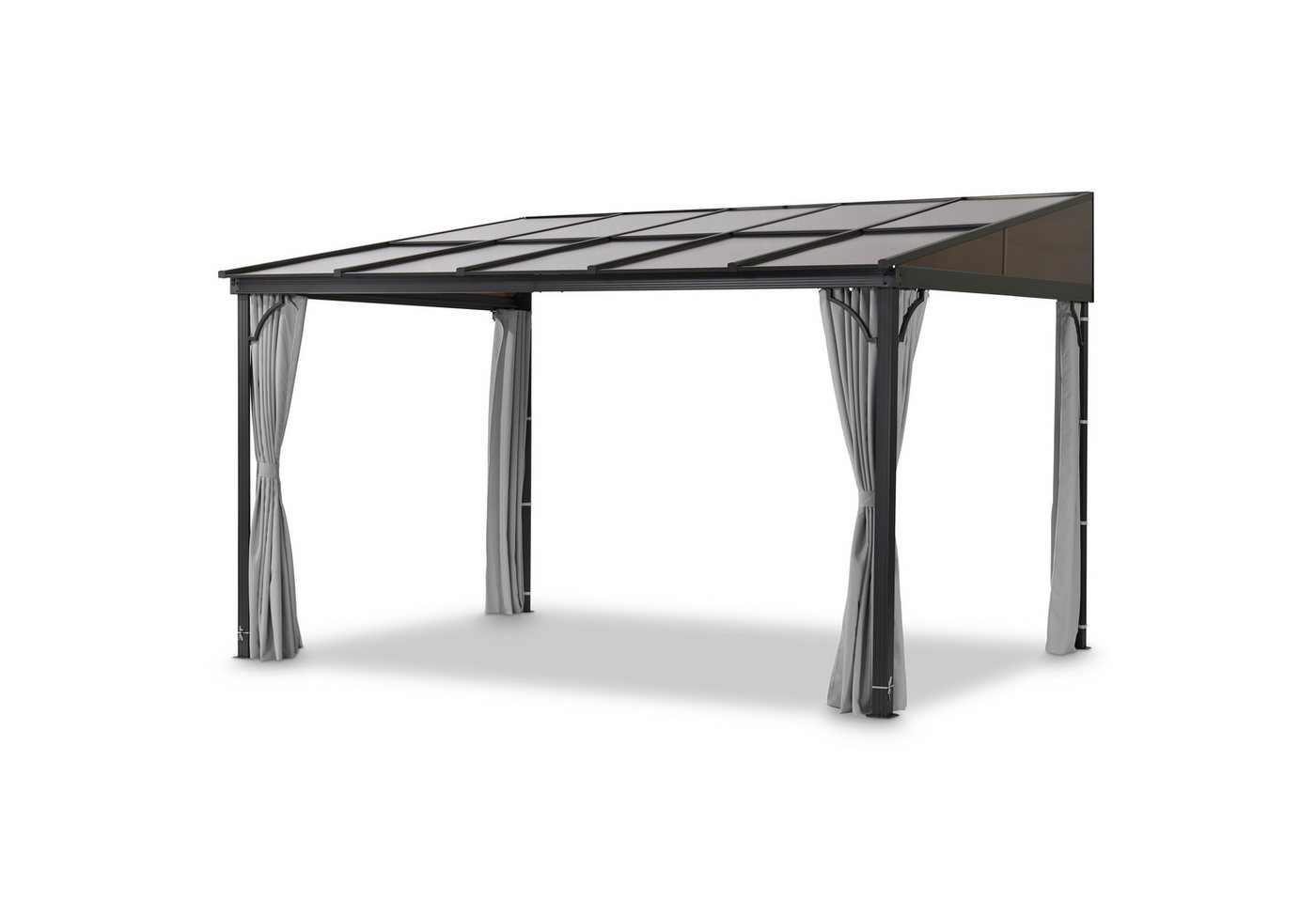 Leco Pavillon-Ersatzdach Dachplatten-Set grau-transparent für Terrassendach MELANIE 4x3 m *, ca. 7 mm dick – Bild 3 von 4