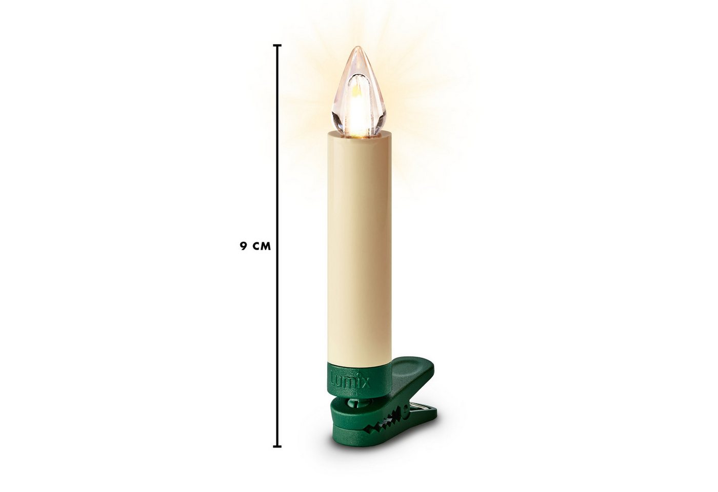 lumix LED-Christbaumkerzen LUMIX SuperLight Flame Mini Basis – Bild 2 von 5