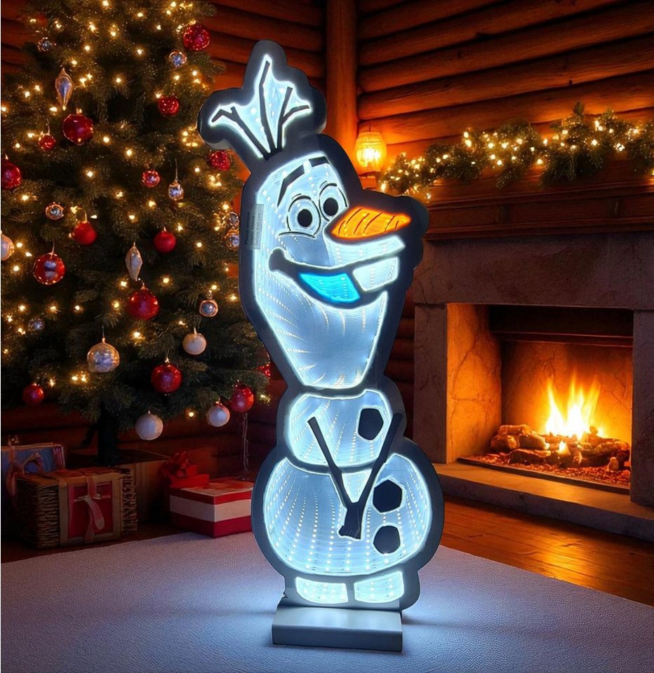 Disney LED Dekofigur Infinity Lights by Disney Frozen 3D LED Weihnachtsdeko Schneemann Olaf, LED fest integriert – Bild 3 von 5