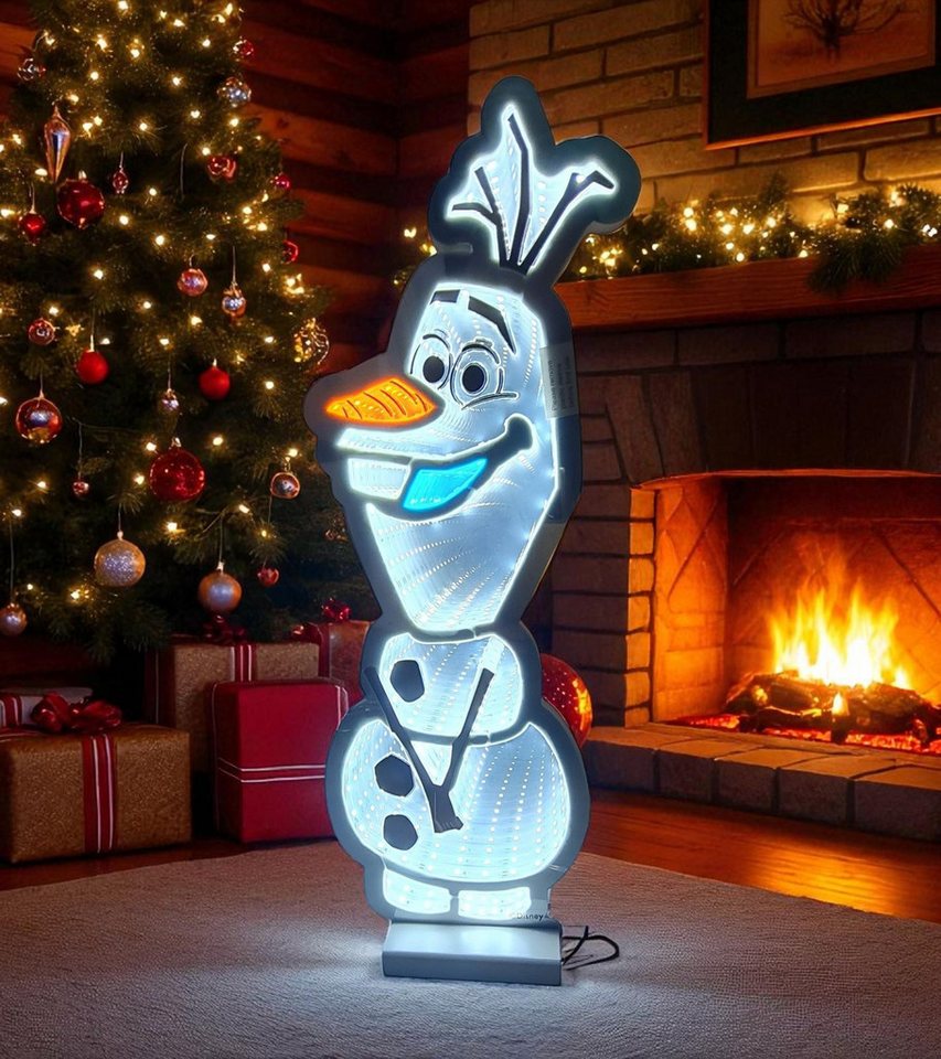 Disney LED Dekofigur Infinity Lights by Disney Frozen 3D LED Weihnachtsdeko Schneemann Olaf, LED fest integriert – Bild 4 von 5