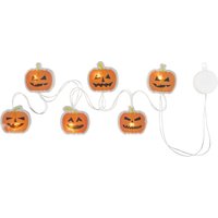 LED-Fenstersticker, Halloween (Kürbisse)
