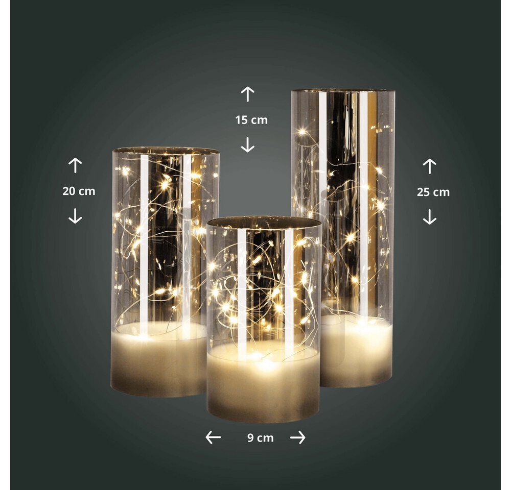 LED Universum LED-Kerze Kunststoff, Kerze, warmweiß, IP20, Design-Stil+modern, Niedervolt (ja) – Bild 3 von 5