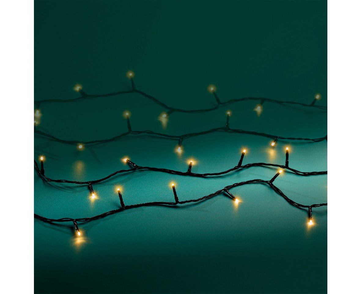Lumineo LED-Lichterkette Lumineo Lichterkette BASIC 360 LED 27m klassisch warm, schwarzes Kabel, Indoor/Outdoor, dimmbar, 8h-Timer, + 5 m Zuleitung – Bild 3 von 5