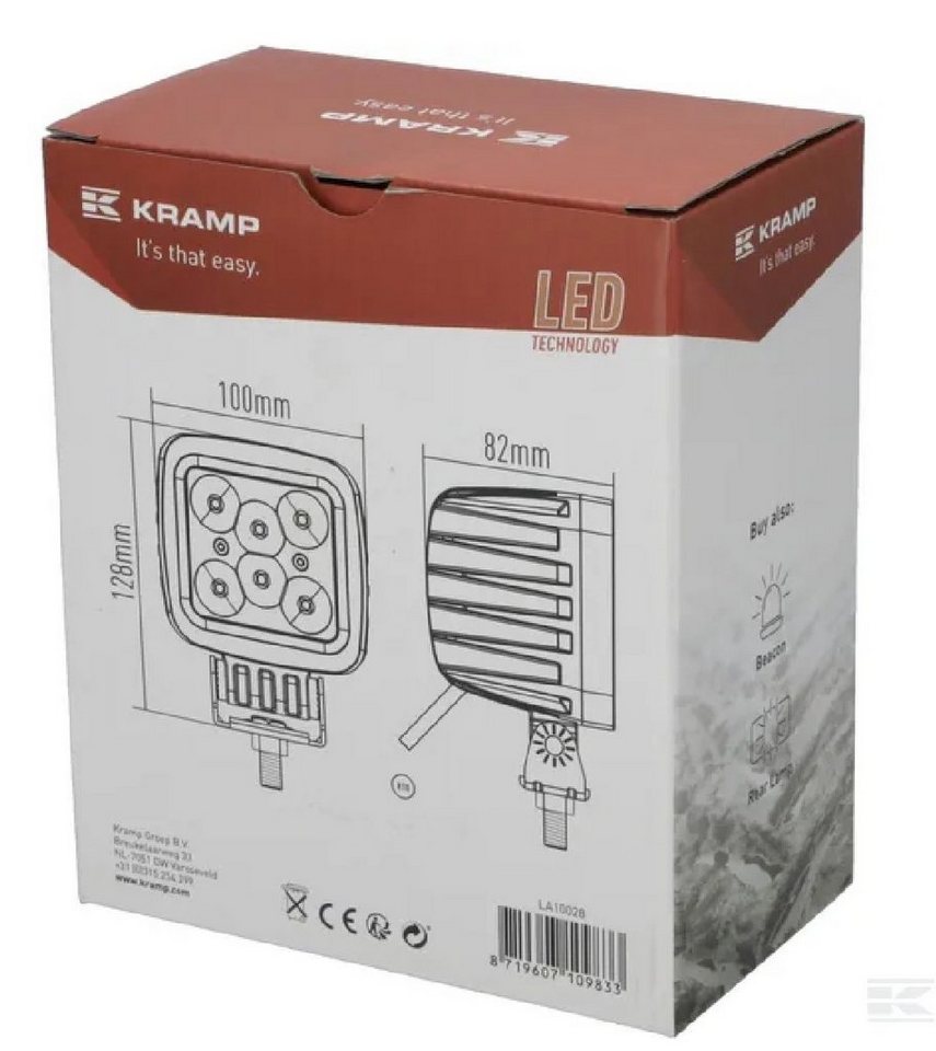 Kramp LED Scheinwerfer Kramp LED Arbeitsscheinwerfer 42W Flutlicht LA10028 – Bild 4 von 4