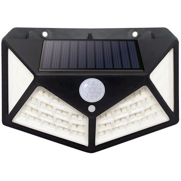 Forever Light LED Solarleuchte Forever Light Solarleuchte FLS-65 mit PIR & 3 Lichtmodi, LED, SMD, Kaltweiß, 3 Lichtmodi, PIR-Sensor, wetterfest (IP65), breite L