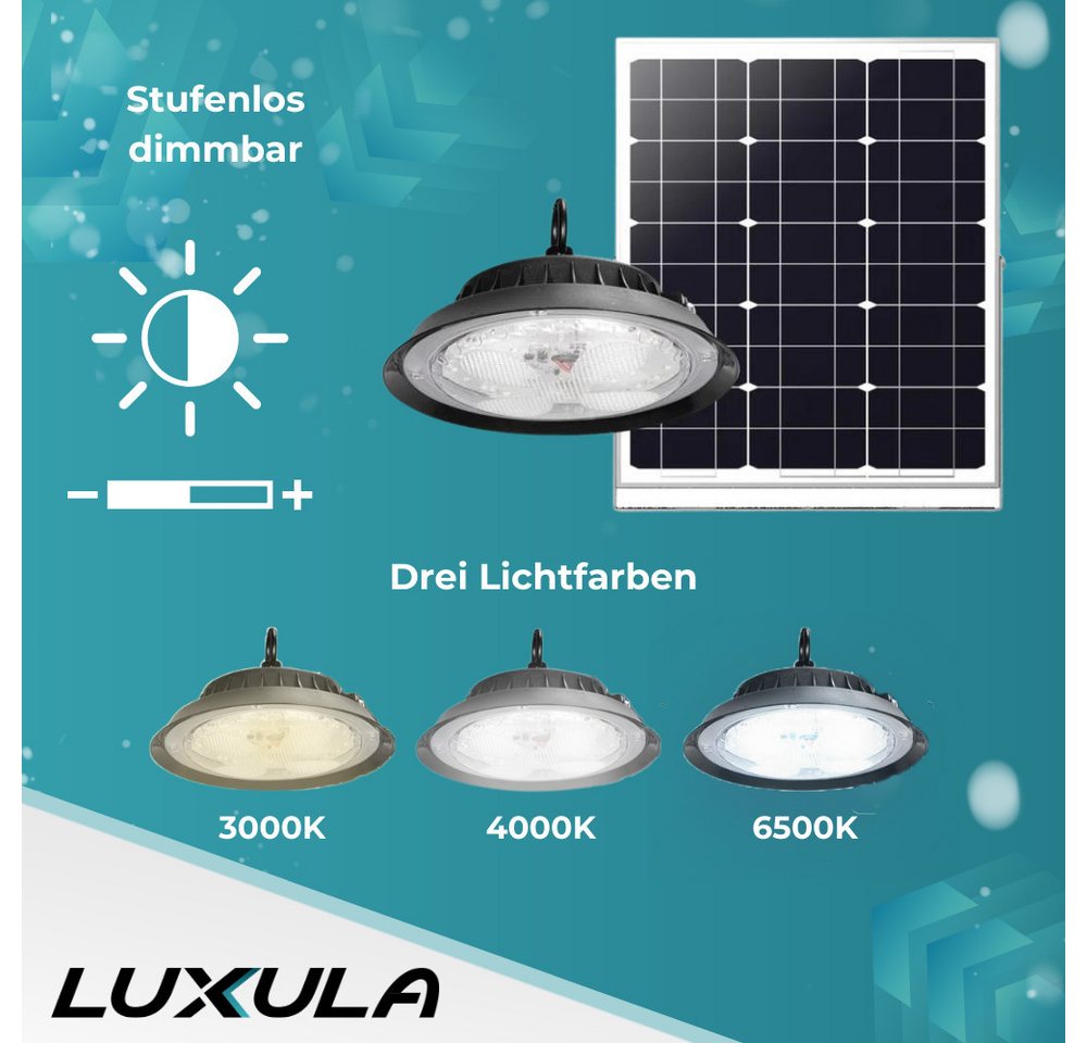 LUXULA LED Solarleuchte LUXULA LED Solar-Hängeleuchte 500 lm, Farbwechsler – Bild 4 von 5