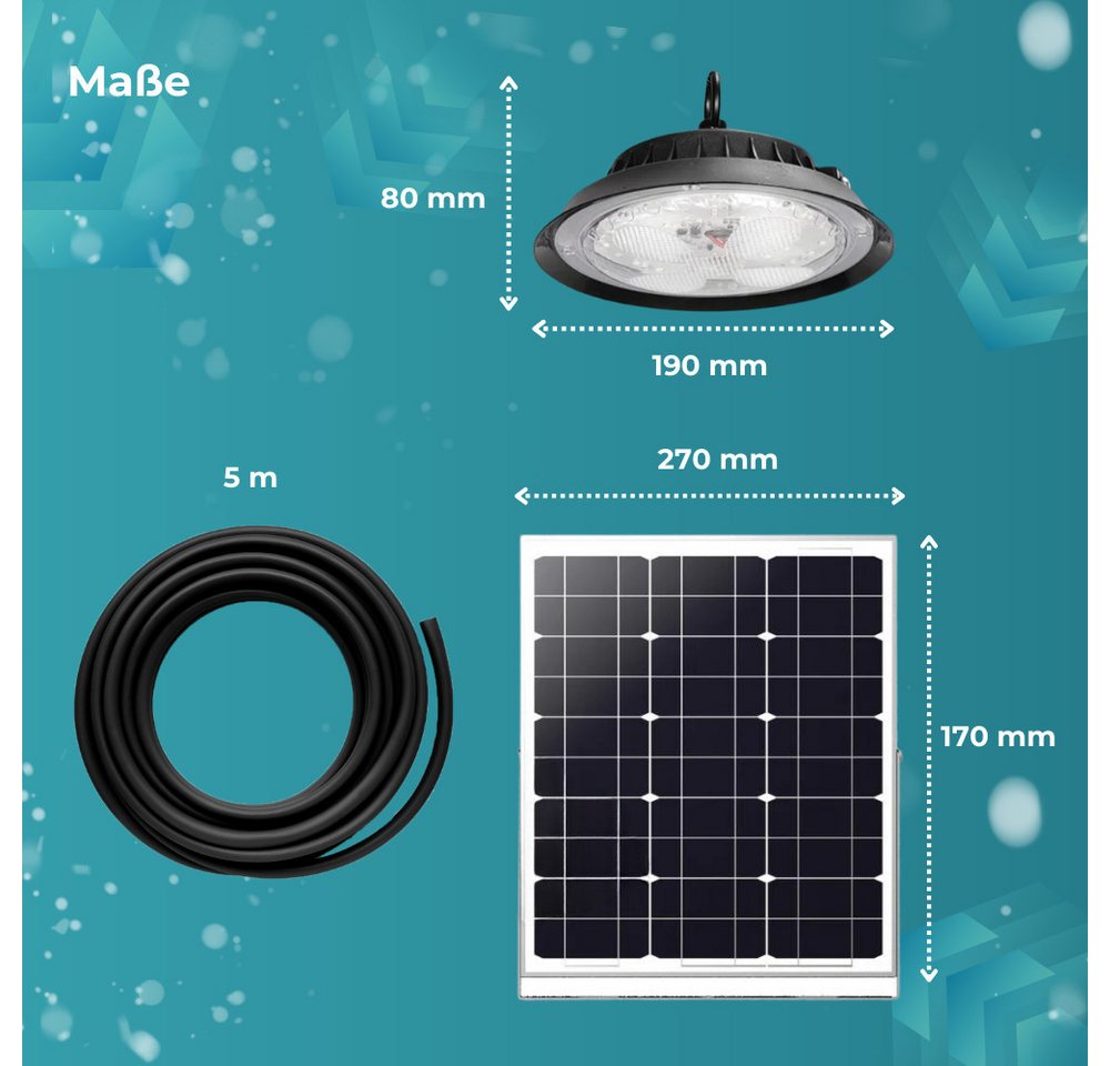 LUXULA LED Solarleuchte LUXULA LED Solar-Hängeleuchte 500 lm, Farbwechsler – Bild 5 von 5